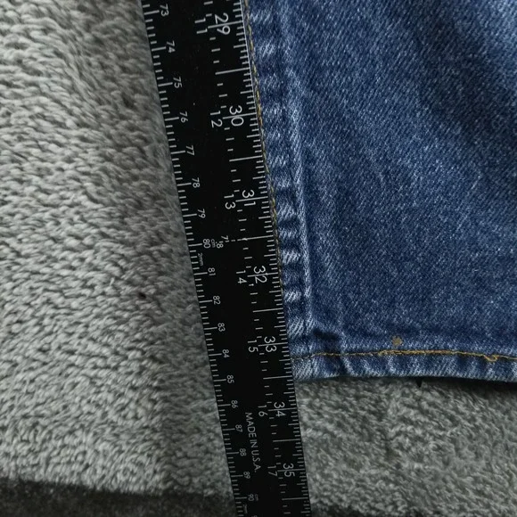 VTG Levis 517 Jeans Mens 36x30 Blue Bootcut Orange Tab 80s Made in USA Denim